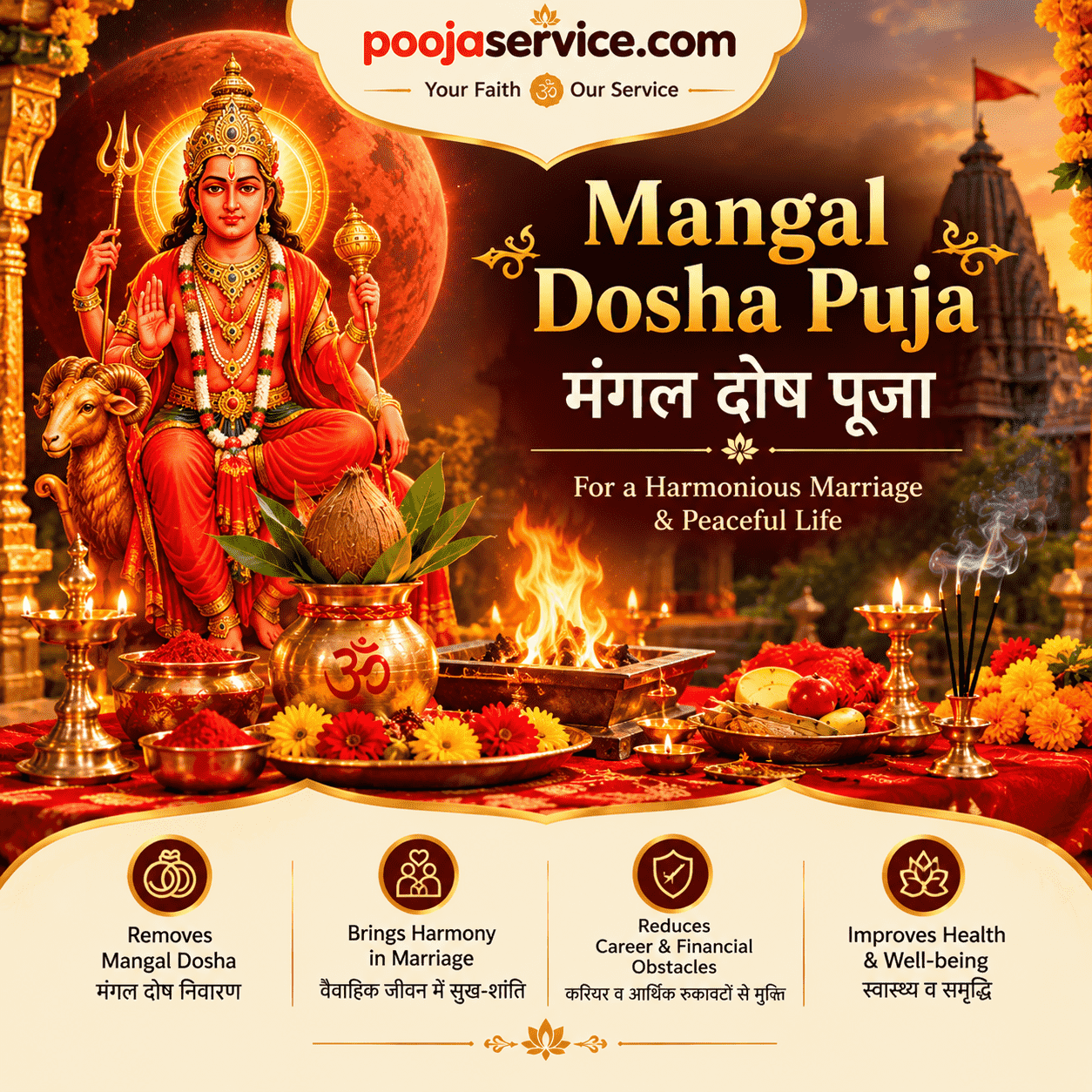 Mangal Dosha Puja — मंगल दोष पूजा