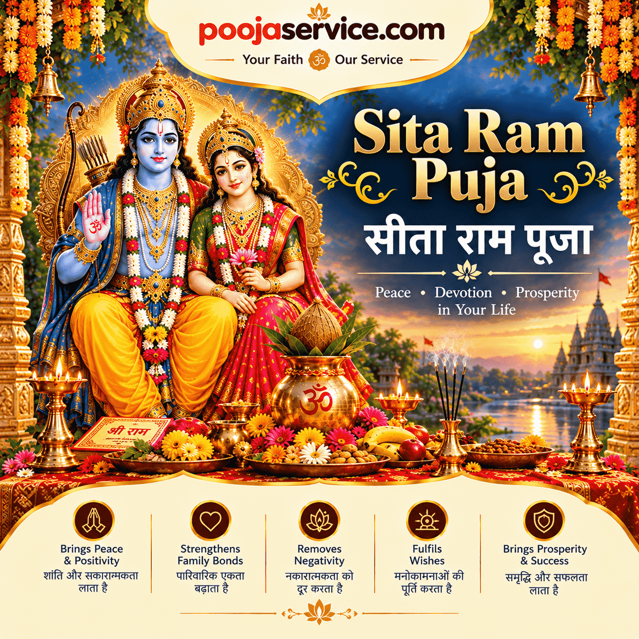 Sita Ram Puja — सीता राम पूजा