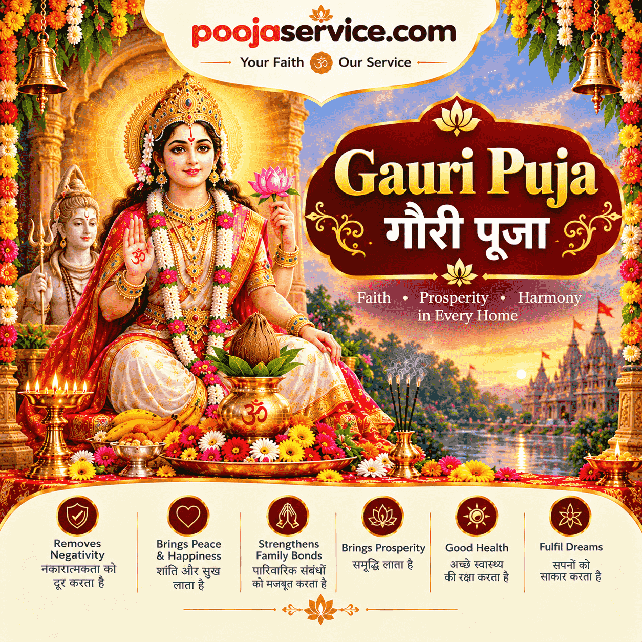 Gauri Puja — गौरी पूजा